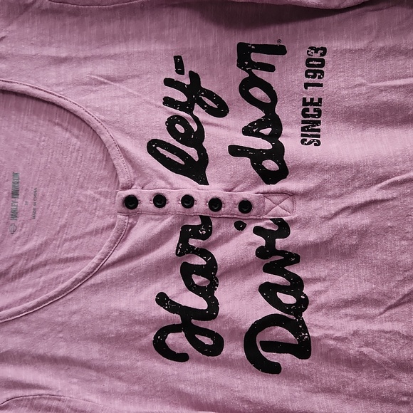 Harley-Davidson Long sleeve scoop neck tee. - Picture 2 of 3